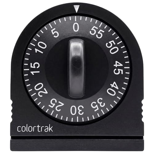Colortrak 60 Minute Wind Up Timer, Black - Image 1