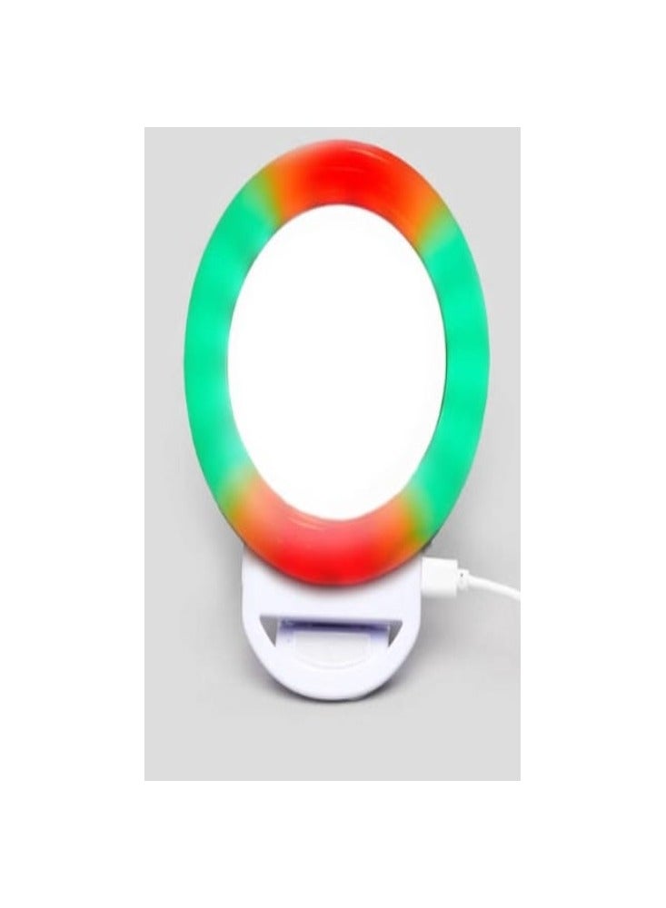 Ring Light Selfie for Mobile Phone Rechargeable LED Camera Light for Video Shooting, Laptop Lamp for Video Conference (All Color Light and Flash - Image 3