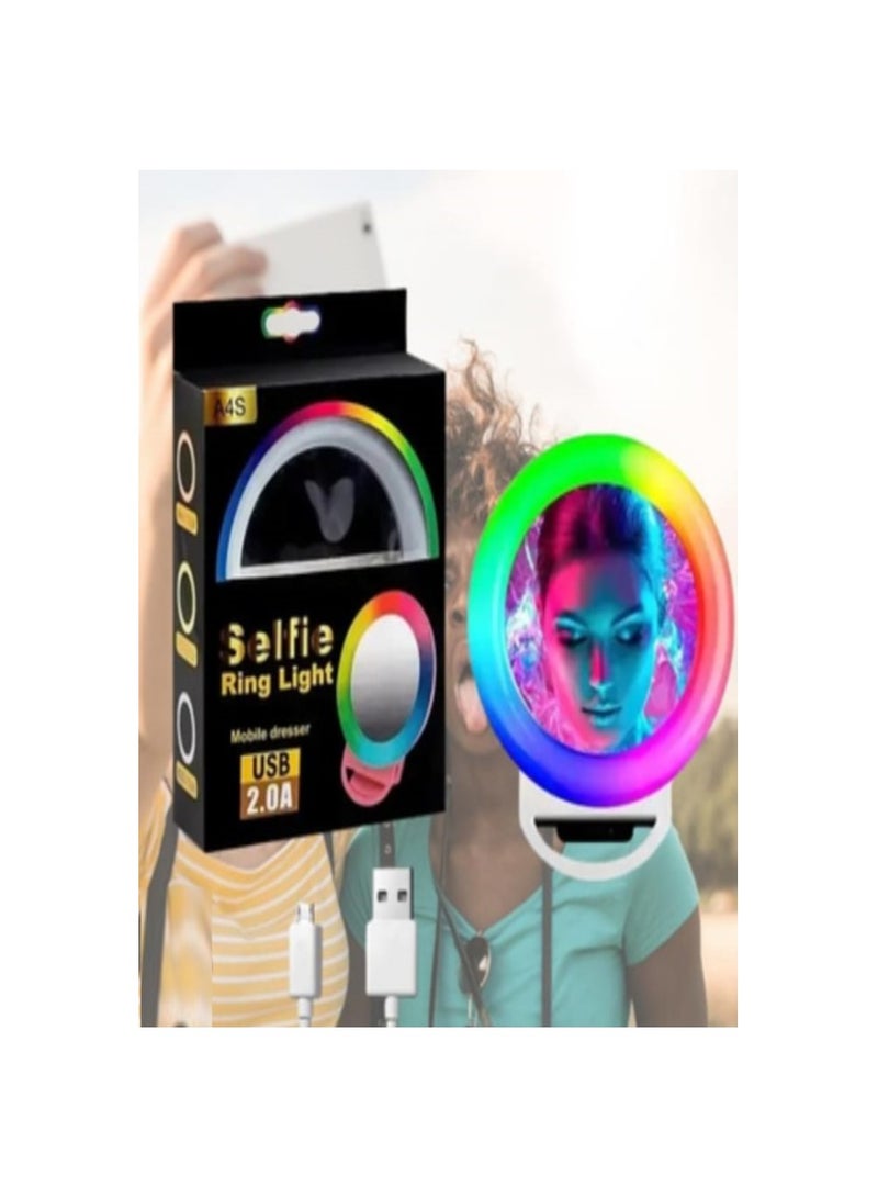 Ring Light Selfie for Mobile Phone Rechargeable LED Camera Light for Video Shooting, Laptop Lamp for Video Conference (All Color Light and Flash - Image 4