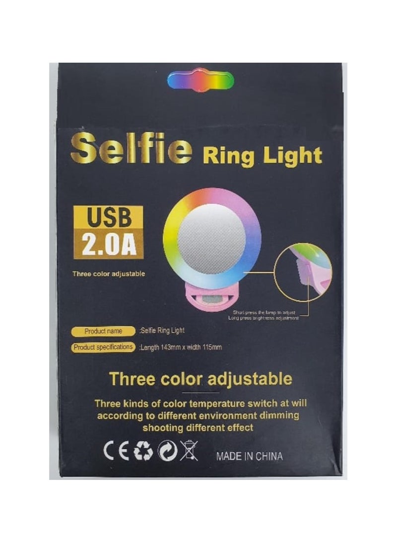 Ring Light Selfie for Mobile Phone Rechargeable LED Camera Light for Video Shooting, Laptop Lamp for Video Conference (All Color Light and Flash - Image 5
