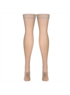 Truform Sheer Compression Stockings, 15-20 mmHg, Women's Thigh High Length, 20 Denier, Nude, Medium  - Image 5