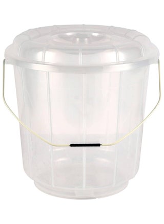 Transparent Bucket with Lid, 13L Plastic Bucket |Comfortable Handle for Easy Grip | Multifunctional | Ideal for Home, Garden, DIY Bucket - pzsku/ZD5BB85895A29A5B2E852Z/45/_/1735548917/b66db88a-6c6c-4f43-9a7c-0172a6a285b6