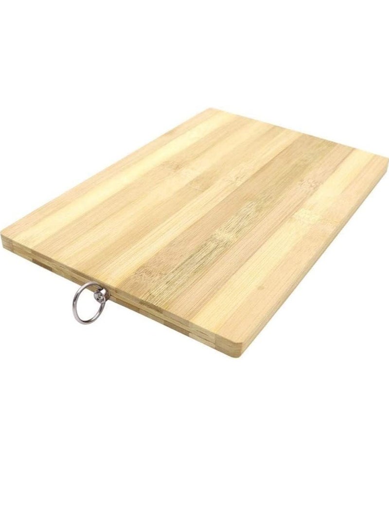 Beauenty Chopping Board Bamboo Cutting Board Light Organic Kitchen Bamboo Board Chopping Board Wood Bamboo Kitchen Tools (40x30cm) - Image 4