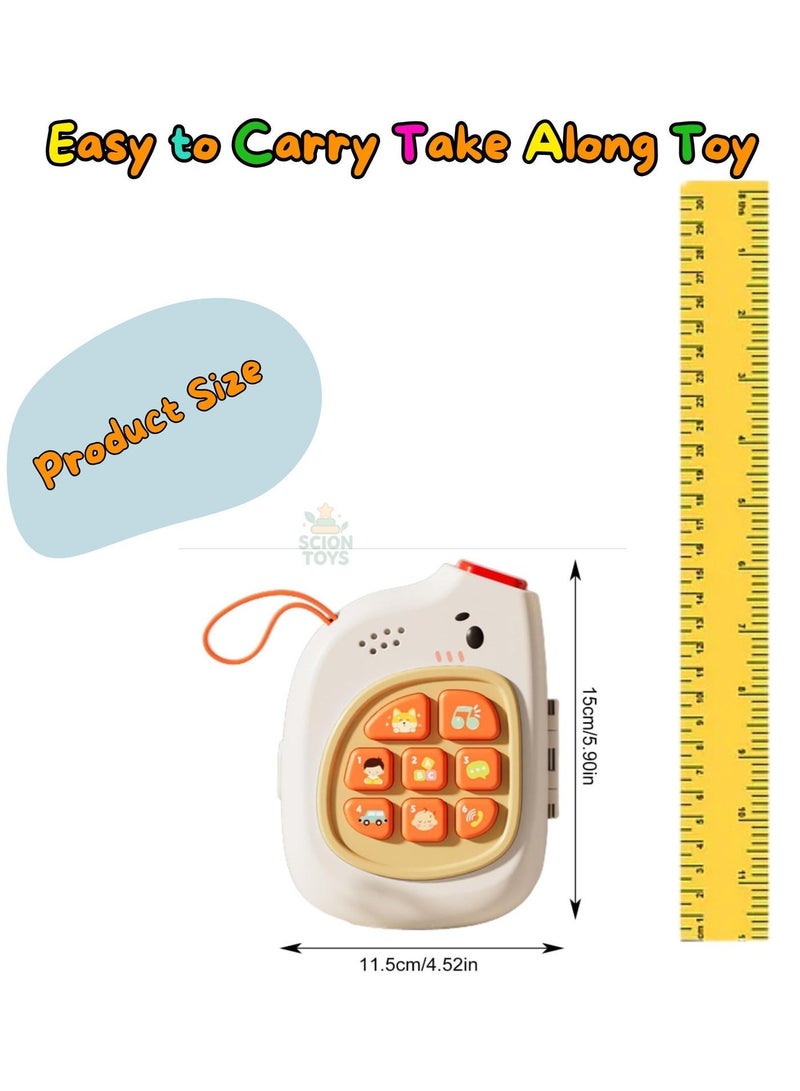 Scion Toys 2-in-1 Musical Baby Phone & Busy Board, Montessori Sensory Activity Toy for Toddlers Ages 1-3, Fine Motor Skills & Early Learning Toy, Travel Toy & Birthday Gift for Boys and Girls - Image 4