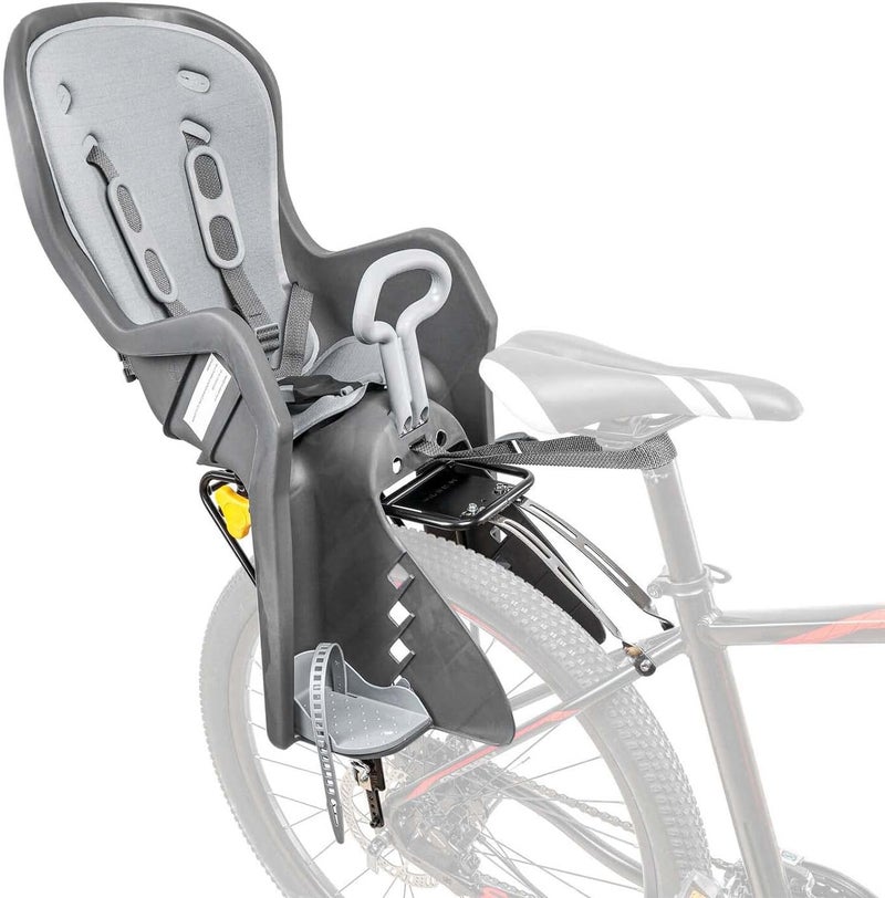 Spartan حامل أطفال مثبت على الدراجة مقعد دراجة مقعد طفل في عمود المقعد حامل أطفال أو مثبتات على الرف الخلفي للدراجات - Image 2