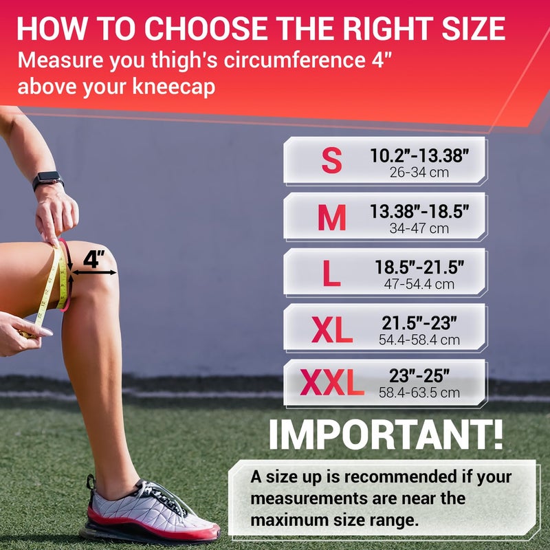 DR. BRACE ELITE Knee Brace with Side Stabilizers & Patella Gel Pads for Maximum Knee Pain Support and knee recovery for men and women-Please Check How To Size Video (Sunrise, Large) - Image 2
