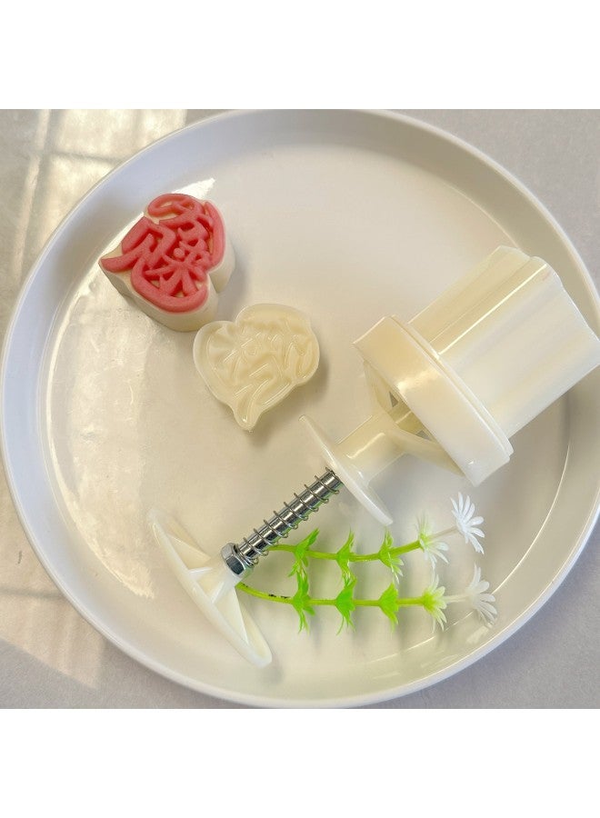 Hongyin Product 50g Official Hat Money Rabbit Eight Directions See Money Peach Mountain Ice Skin Moon Cake Mung Bean Cake Tea Snack Mold Suit-Specifications:50g Official Hat Set (1 Mold, 1 Piece)-color:Off-white - Image 5