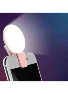 Generic Rechargeable Portable Adjustable Clip-on Mini Selfie Ring Light for Phone with LED  - Image 3