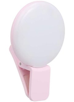 Generic Rechargeable Portable Adjustable Clip-on Mini Selfie Ring Light for Phone with LED  - Image 1