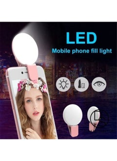 Generic Rechargeable Portable Adjustable Clip-on Mini Selfie Ring Light for Phone with LED  - Image 4