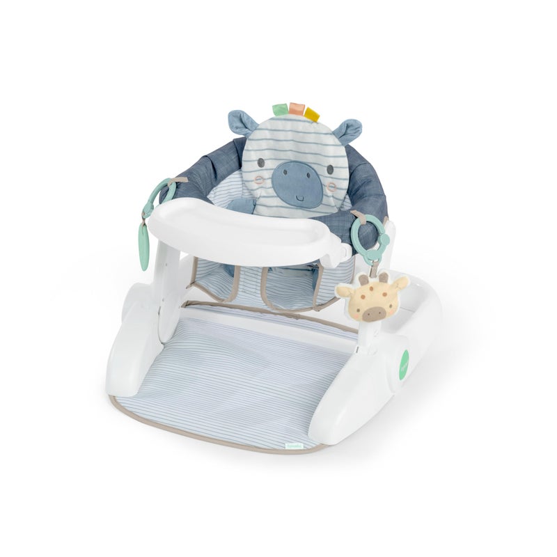 ingenuity Ingenuity Prop Spot LearntoSit Floor Seat for Baby Removable Tray 2 Linkable Toys Tummy Time Mat Unisex for Ages 412 Months Casi