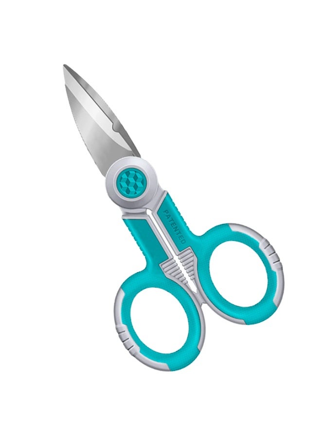 TOTAL Electrician's Scissors – 5.5-Inch Multi-Purpose Cutting Tool for Wires, Cables, and Electrical Work - Image 2