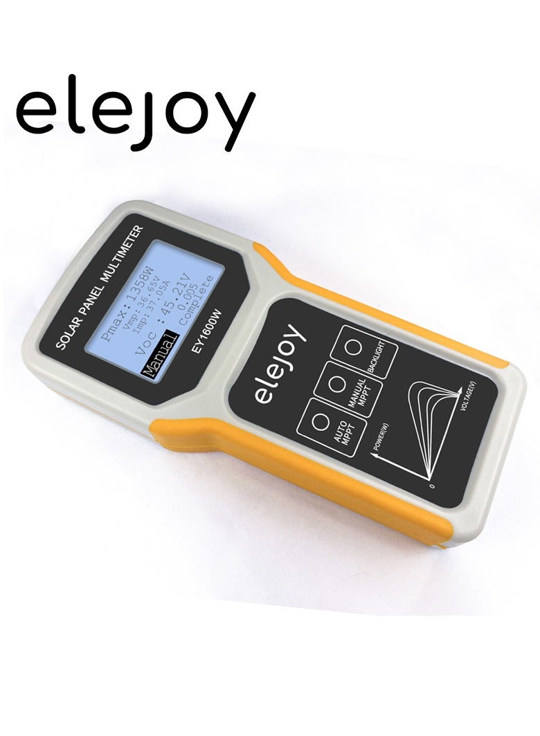 1600W Photovoltaic Panel Multimeter Solar Panel MPPT Tester Open Circuit Voltage Test Device Maximum Power Point Voltage Current Power Test Meter LCD Display with Backlight - Image 4