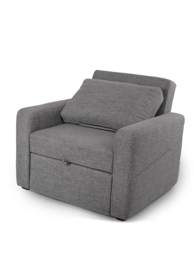 فرنتشر فاكتوري كرسي سرير لافا للاسترخاء 3 مستويات من الراحة ( رمادي )  97x85x87 cm