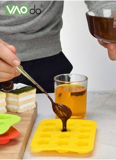 VAOdo 4 PCS of Ice Cubes Tray Diy Ice Cubes Stars Squares Round Heart Shape Can Be Matched with Different Juices Coffee Milk  - Image 2