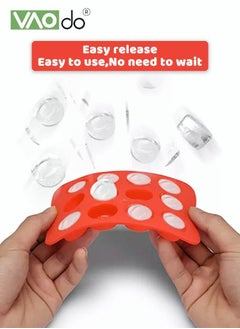 VAOdo 4 PCS of Ice Cubes Tray Diy Ice Cubes Stars Squares Round Heart Shape Can Be Matched with Different Juices Coffee Milk  - Image 5