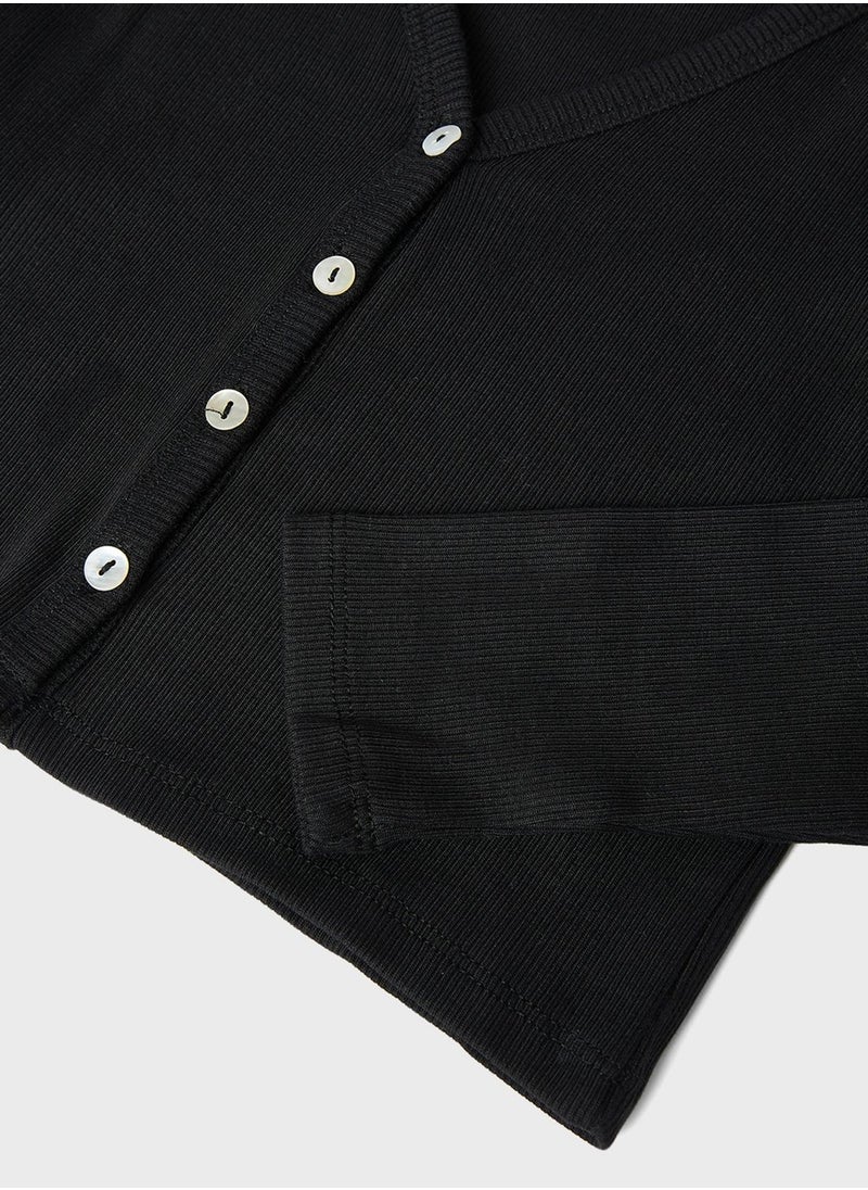 MANGO - Youth V-Neck Crop T-Shirt - Image 1