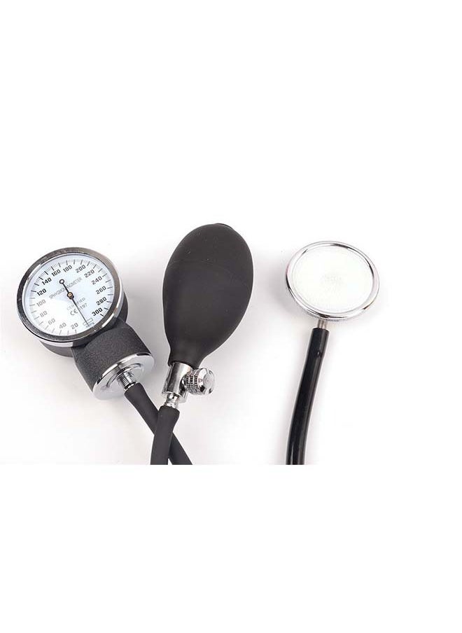 Generic - Manual Sphygmomanometer with Single - head Stethoscope Kit - Arm - type, Dial - type for Heart Rate Monitoring and Medical Diagnosis, Aneroid Type with Single - head Stethoscope - Image 1
