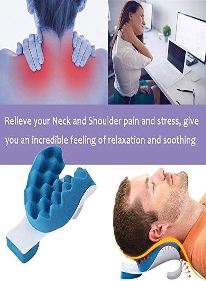 Delavala Vibration Neck Support and Pain Relief Massage Traction Pillow Chiropractic Pillow for Pain Relief Management and Cervical Spine Alignment - Image 3