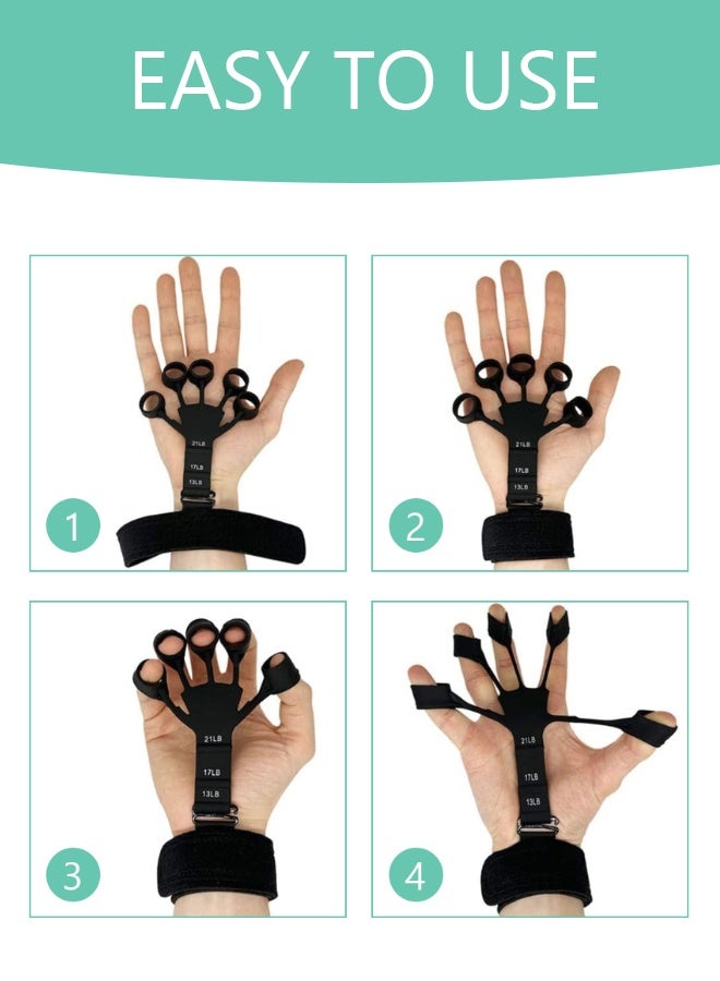 سوسيتي القابلة للضبط -مبسط الإصبع، ممسك اليد، تمرين الإصبع للرجال/النساء - Image 4