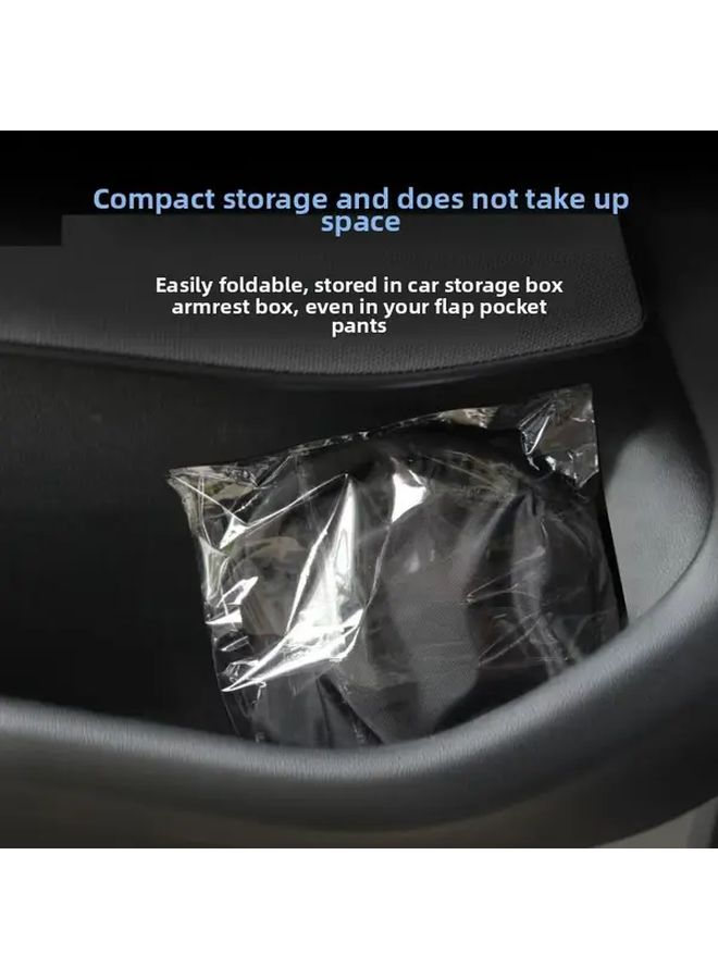 Black Car Navigation Sun Visor UV Blocking Polyester Fiber Sunshade GPS Cooler - Image 5