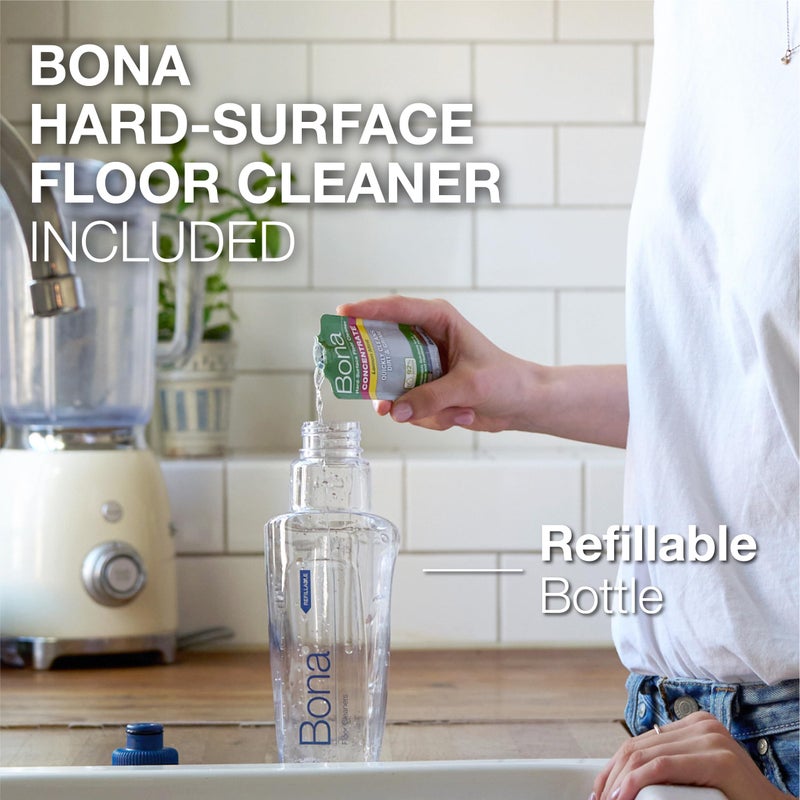 Bona Spray Mop Air - Includes Multi-Surface Floor Cleaner Concentrate and Microfiber Pad - Lemon Mint Scent - Lightweight & Compact Mop - Image 4