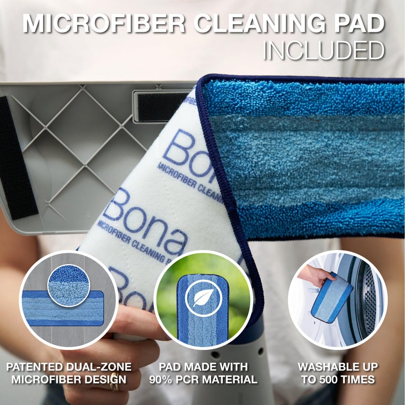 Bona Spray Mop Air - Includes Multi-Surface Floor Cleaner Concentrate and Microfiber Pad - Lemon Mint Scent - Lightweight & Compact Mop - Image 5