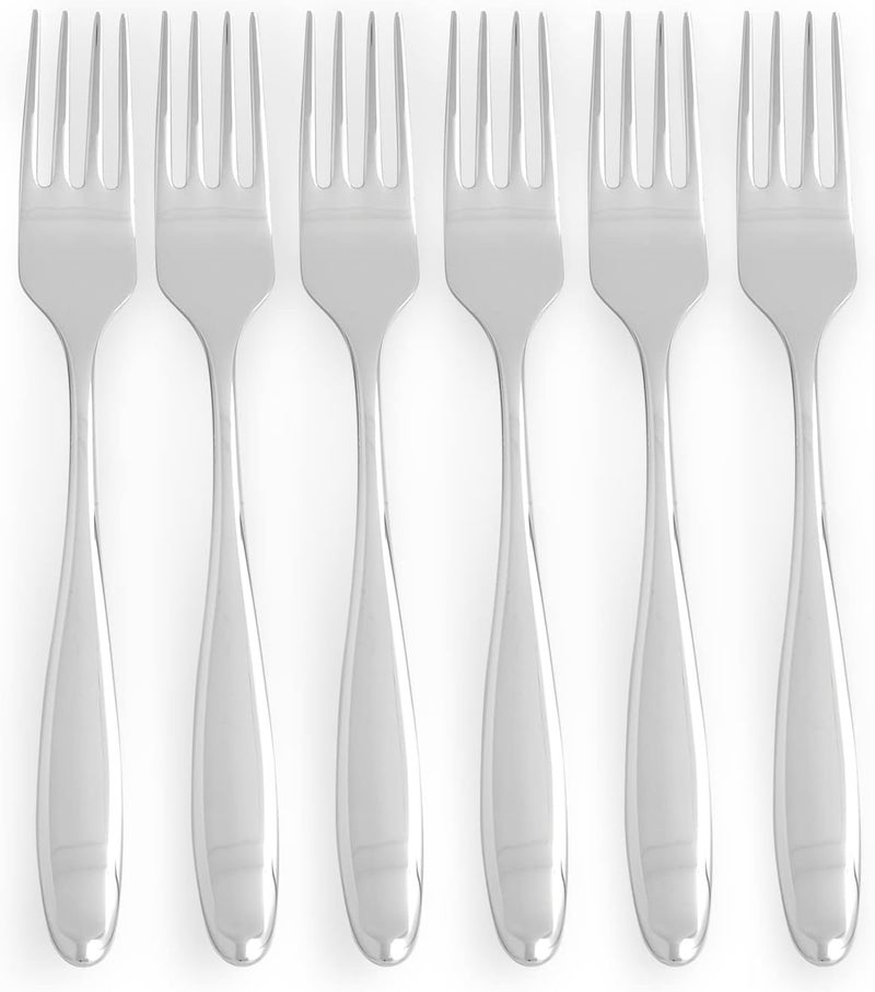 Spode Portmeirion Sophie Conran 65 Floret Forks  Set of 6 Cocktail Forks  Made from 1810 Stainless Steel  Dishwasher Safe  Perfect Flatware for Home Kitchen Party and Restaurant - Image 1