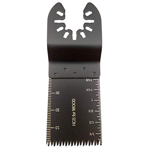 TuhooMall Mixed Wood Oscillating Tool Blades Multitool Saw Blade Set, Quick Release Saw Blades Fit for Fein Multimaster, Porter Rockwell Cable,Black & Decker,Ridgid Ryobi, Dewalt, Chicago (6 PCS) - Image 4