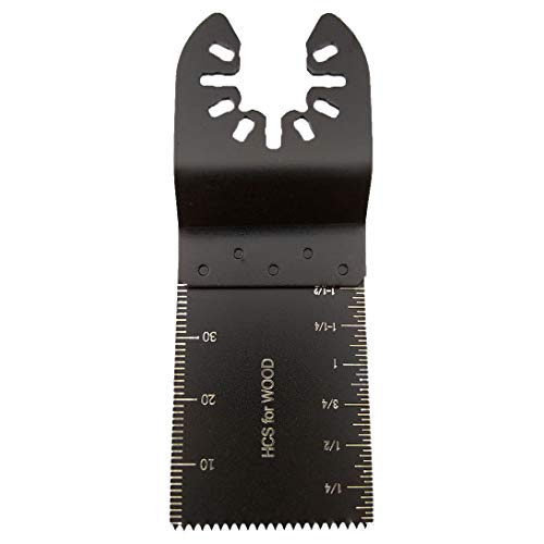 TuhooMall Mixed Wood Oscillating Tool Blades Multitool Saw Blade Set, Quick Release Saw Blades Fit for Fein Multimaster, Porter Rockwell Cable,Black & Decker,Ridgid Ryobi, Dewalt, Chicago (6 PCS) - Image 5