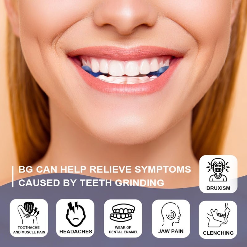 KOHEEL BG Adjustable Night Guard for Teeth Grinding, No-Boil Dental Guard for Bruxism Relief, 2 Count (Medium) - Image 5