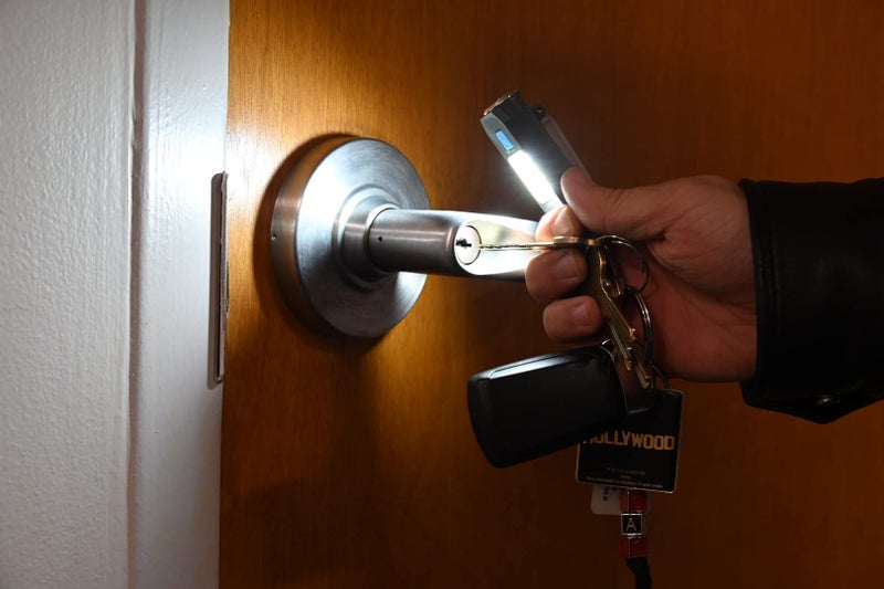 NextLED NT-6788 Heavy Duty Rechargeable Flashlight with Clip, Mini Keychain Hat Light, 400 Lumen, Spot/Flood 2 in 1, 5 Modes, Aluminum Body, Pocket Light, EDC Key Chain, LED Hard Hat Lights Clip on - Image 4