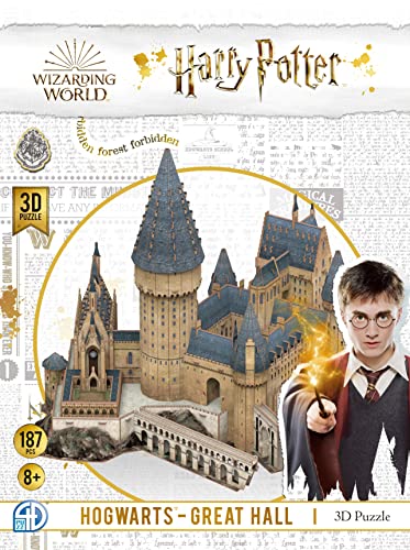 4D Cityscape Harry Potter Great Hall Paper 3D Puzzle Standard Multicolored - Image 5