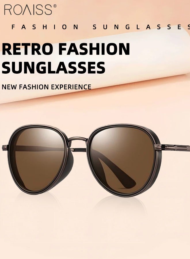 رويس نظارات شمسية مستقطبة للرجال، نظارات شمسية للحماية من الأشعة فوق البنفسجية 400 بإطار من الفولاذ المقاوم للصدأ، نظارات شمسية عصرية مضادة للتوهج للرجال أثناء القيادة والصيد والسفر، مقاس 52 مم - Image 5