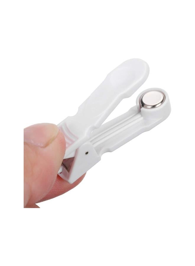 2.0 Mm Ear Clip Electrode, Tens Ear Clips for Vagus Nerve Stimulation, Ear Clips for Tens Unit, Electrode Wire Connection Cable to Promote Blood Circulation and for a Healthy Body (10PCS)