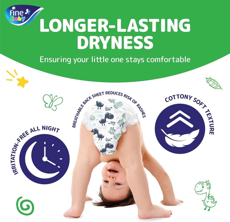 Fine Baby Diapers, Size 5, Maxi, 11-18 kg, 120 Diaper - Image 3
