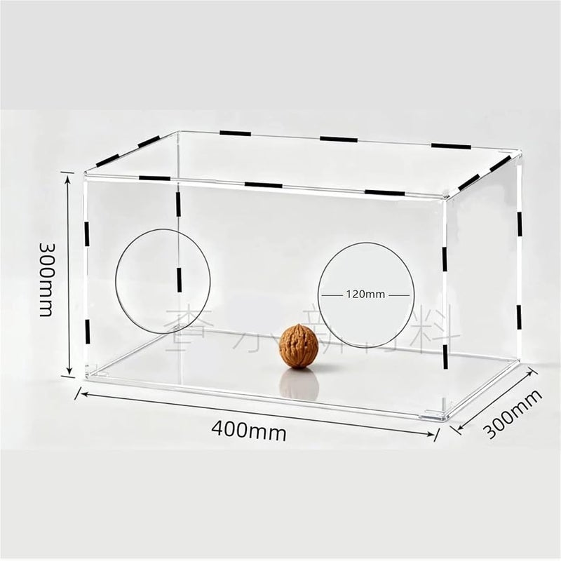 Enclosed Transparent Dust Hood Cover For Grinding Polishing Engraving Cutting 400x300x300mm One Side - Image 3