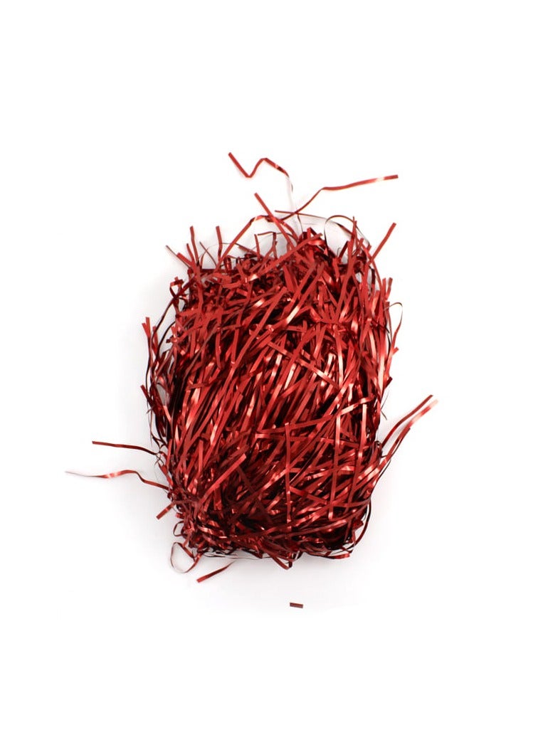 PARTY FUN Shredded Paper Filler 50Grm Bag Red Color - Image 1