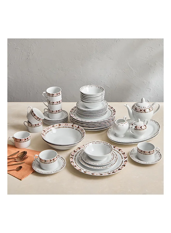 Home Box Ikat 49-Piece Dinner Set 35 x 2.6 x 24 cm