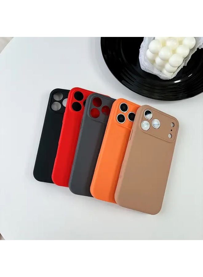 iPhone 17 Pro Max Case Charcoal Gray Magnetic Charging Silicone Cover Smooth Soft Touch - Image 1