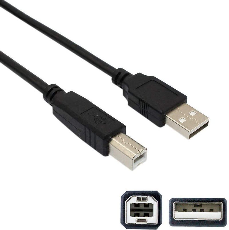 WEARE USB B MIDI Cable USB 2.0 Cord Compatible for Focusrite Scarlett Solo (2nd Gen),Scarlett 2i2 (1st Generation) USB Audio Interface,Numark PT01 Scratch,Vangoa VGK6200,Peavey USB-P - Image 3