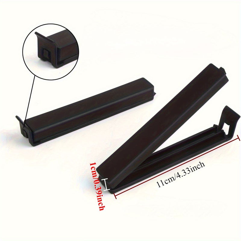5pcs Plastic Black Food Storage Clips Reusable Sealed Clips Prevent Moisture Dust - Image 4