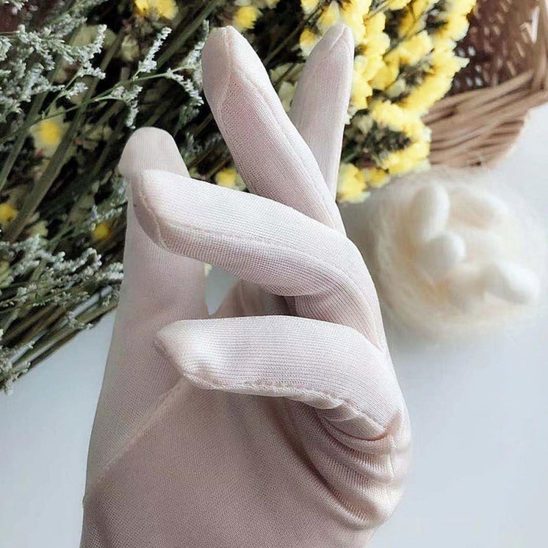 Silk Moisturizing Gloves 1 Pair Breathable Lotion Beauty Accessory for Nighttime Hydrating Skincare, Portable Moisture Gloves for Sensitive Skin - Image 5