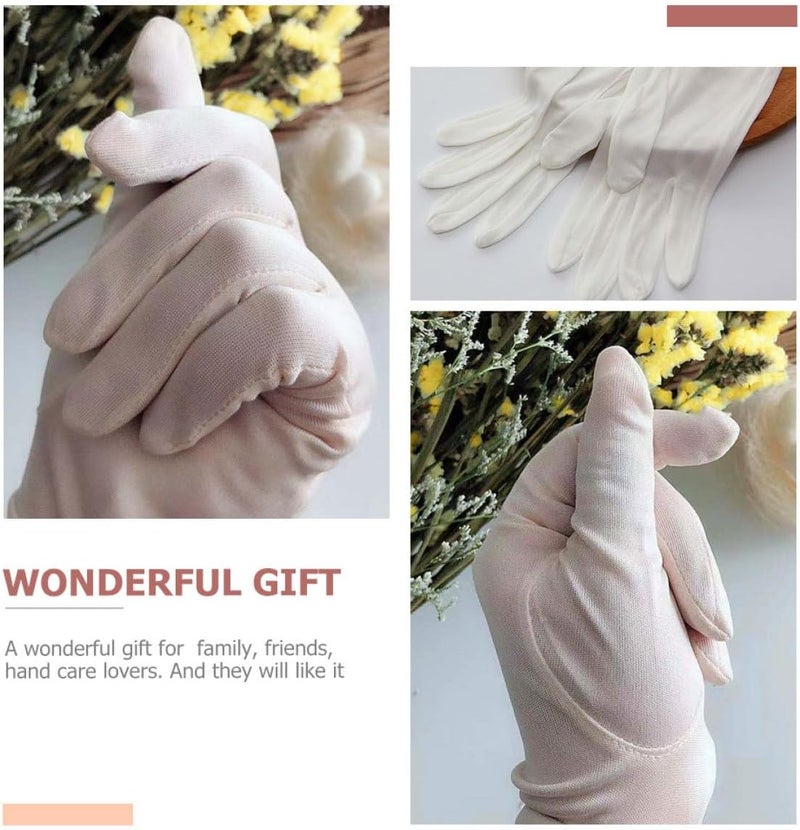 Silk Moisturizing Gloves 1 Pair Breathable Lotion Beauty Accessory for Nighttime Hydrating Skincare, Portable Moisture Gloves for Sensitive Skin - Image 3