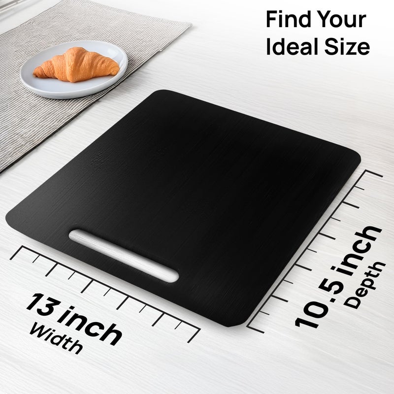 Ibyx Elegant Sliding Tray for Your Coffee Maker & Heavy Kitchen Appliances - Sturdy, Slides Easily from Under The Cabinet (Black, 13â€W x 10.5â€D) - Image 3