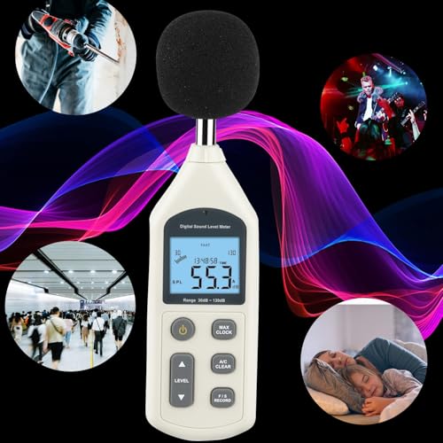 Sky King Decibel Meter, Professional Sound Level Meter with Backlight Display, USB Available SPL Meter 30 to 130dB, EC651 & ANSI S1.4 Standards A/C Weighted Sound Meter, Noise Meter with Records to 4700 - Image 4