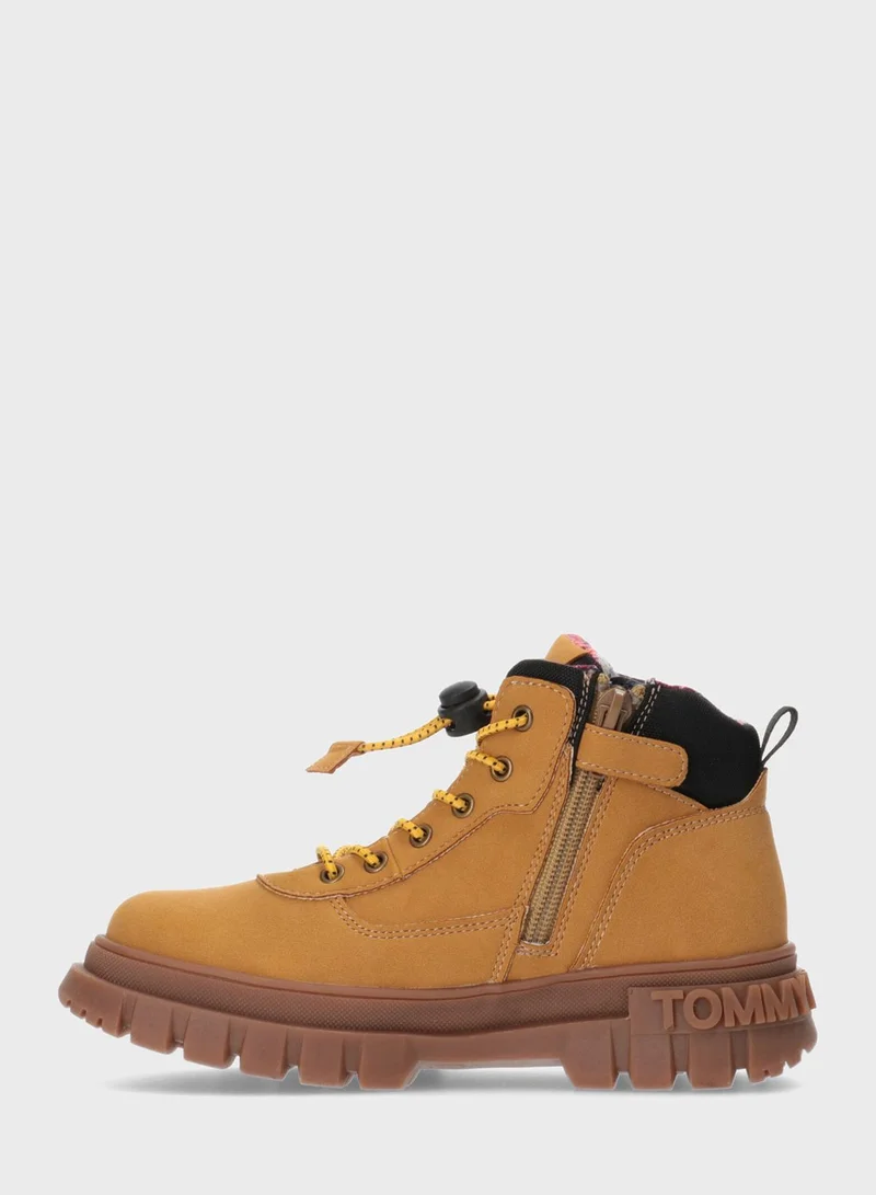 TOMMY HILFIGER Kids Lace Up Boots