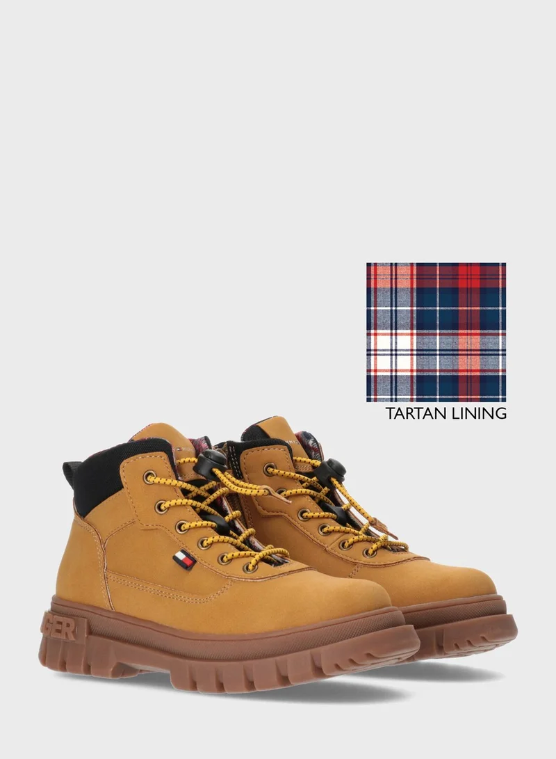 TOMMY HILFIGER Kids Lace Up Boots