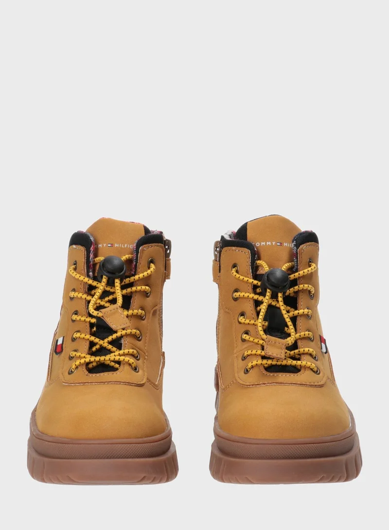 TOMMY HILFIGER Kids Lace Up Boots