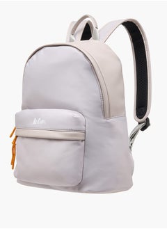 Lee Cooper Women Logo Print Backpack with Adjustable Shoulder Straps and Zip Closure - 31x40x19 cm  - Image 2